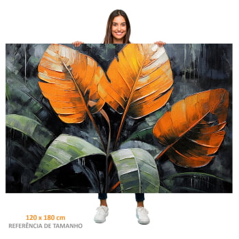 Quadro Retangular - Elegância Tropical