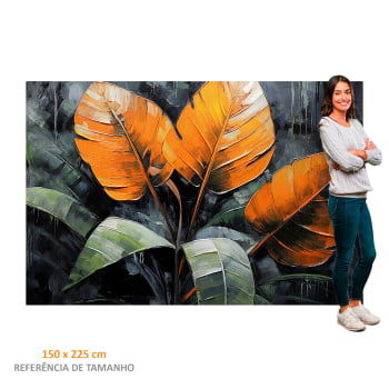 Quadro Retangular - Elegância Tropical