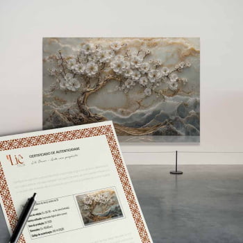 Quadro Retangular - Frozen Tree