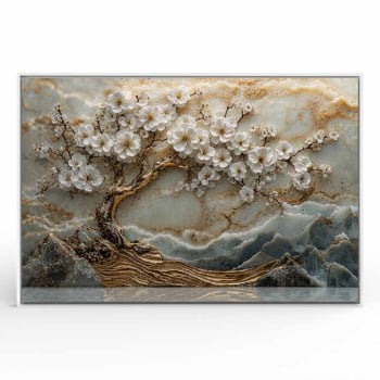 Quadro Retangular - Frozen Tree
