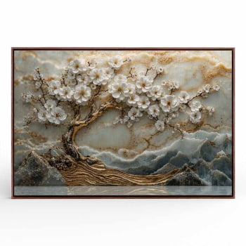 Quadro Retangular - Frozen Tree