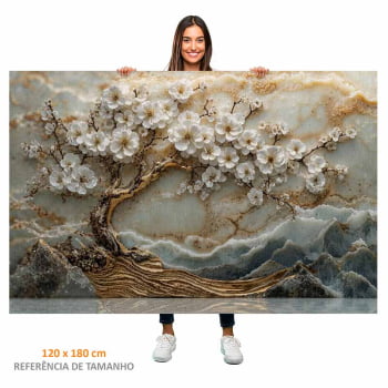 Quadro Retangular - Frozen Tree