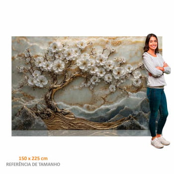Quadro Retangular - Frozen Tree