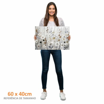 Quadro Retangular - Misty Meadow Field