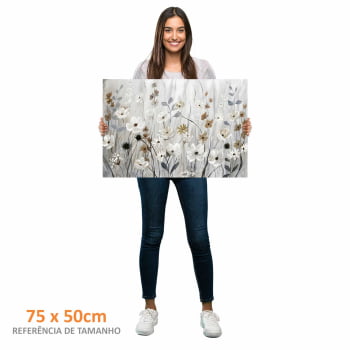 Quadro Retangular - Misty Meadow Field