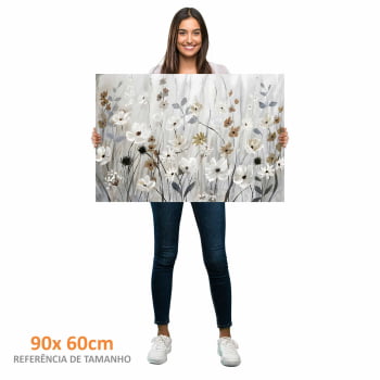 Quadro Retangular - Misty Meadow Field