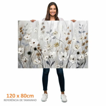 Quadro Retangular - Misty Meadow Field