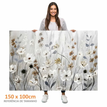 Quadro Retangular - Misty Meadow Field