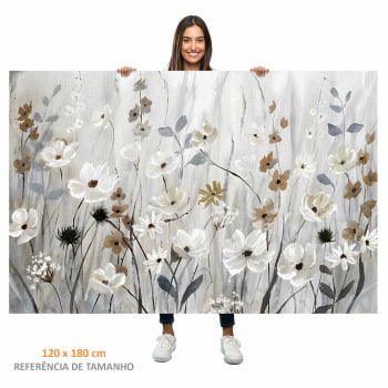Quadro Retangular - Misty Meadow Field