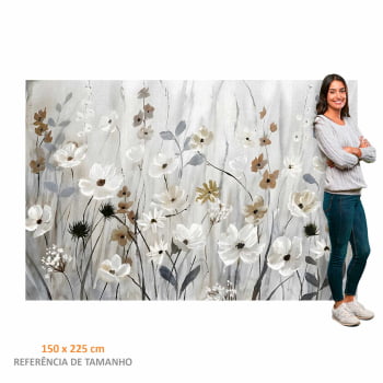 Quadro Retangular - Misty Meadow Field