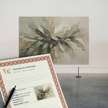 Quadro Retangular - Splash of Leaves
