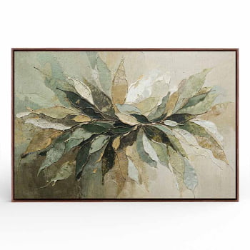 Quadro Retangular - Splash of Leaves
