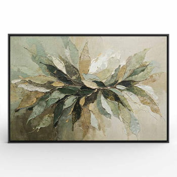 Quadro Retangular - Splash of Leaves
