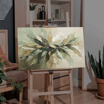 Quadro Retangular - Splash of Leaves