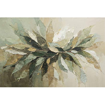 Quadro Retangular - Splash of Leaves