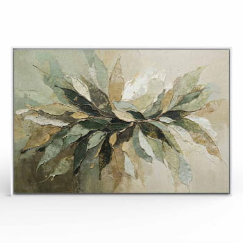 Quadro Retangular - Splash of Leaves