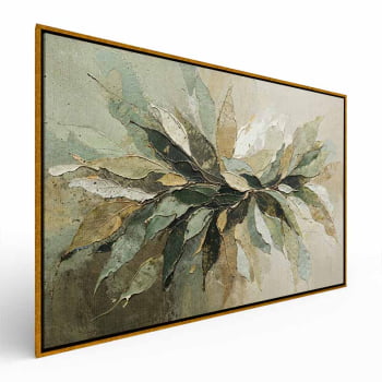 Quadro Retangular - Splash of Leaves