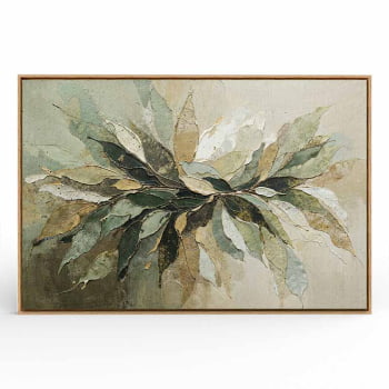 Quadro Retangular - Splash of Leaves