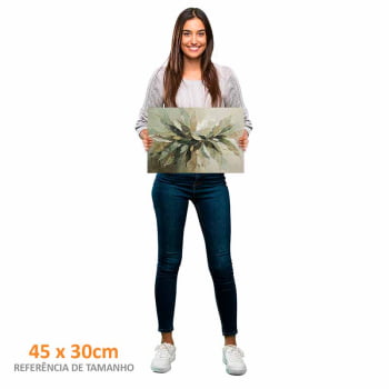 Quadro Retangular - Splash of Leaves