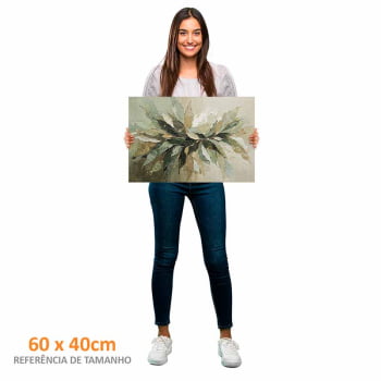 Quadro Retangular - Splash of Leaves