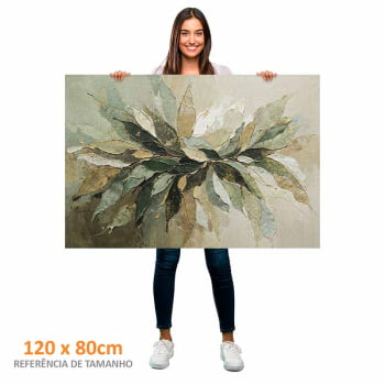 Quadro Retangular - Splash of Leaves