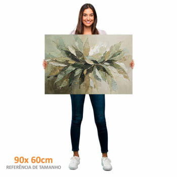 Quadro Retangular - Splash of Leaves