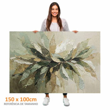 Quadro Retangular - Splash of Leaves