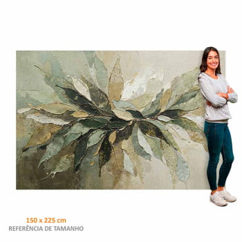 Quadro Retangular - Splash of Leaves