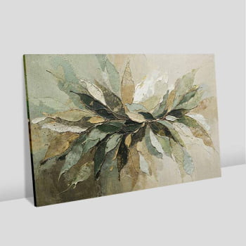 Quadro Retangular - Splash of Leaves