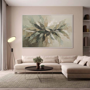 Quadro Retangular - Splash of Leaves