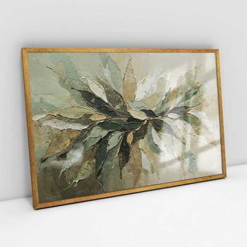 Quadro Retangular - Splash of Leaves