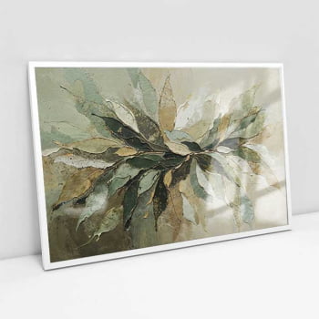 Quadro Retangular - Splash of Leaves