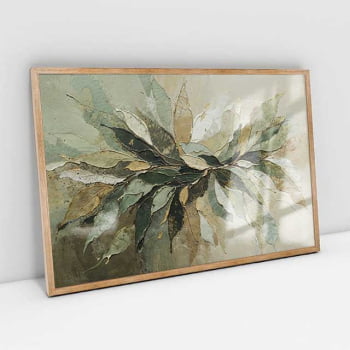 Quadro Retangular - Splash of Leaves