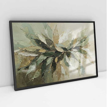 Quadro Retangular - Splash of Leaves