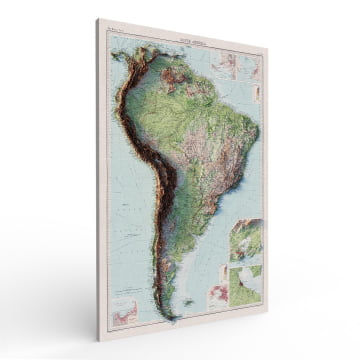 Quadro Retangular  -  South America - 1922 - John Bartholomew and Son - The Times Atlas