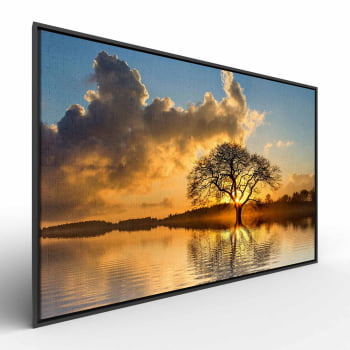 Quadro Retangular - Árvore solitária ao entardecer II