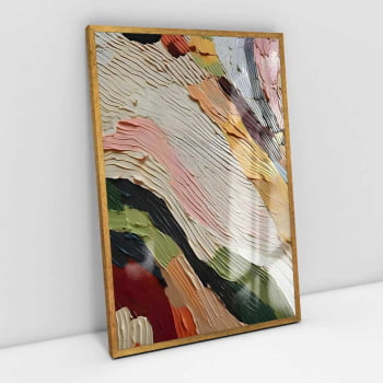 Quadro Retangular - Abstract Colorful