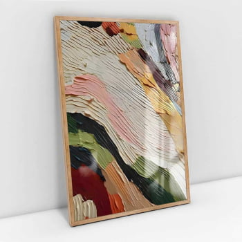 Quadro Retangular - Abstract Colorful