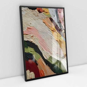 Quadro Retangular - Abstract Colorful