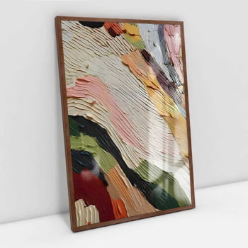 Quadro Retangular - Abstract Colorful