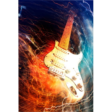 Quadro Retangular - Guitarra Stratocaster