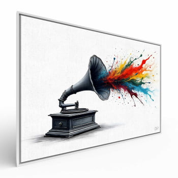 Quadro Retangular - The Color of Music