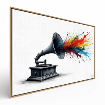 Quadro Retangular - The Color of Music