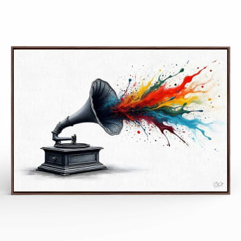 Quadro Retangular - The Color of Music
