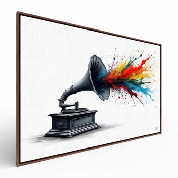 Quadro Retangular - The Color of Music