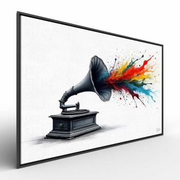 Quadro Retangular - The Color of Music