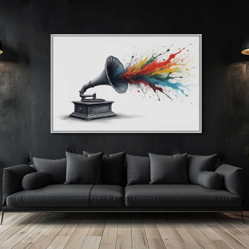 Quadro Retangular - The Color of Music Quadro Retangular - The Color of Music