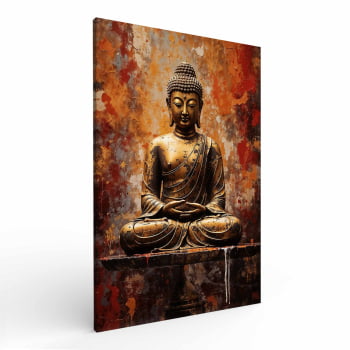 Quadro Retangular - A MEDITAÇÃO DO BUDA		