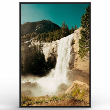 Quadro Retangular  -  Yosemite National Park Waterfall
