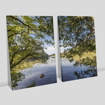 Kit 2 quadros retangulares - Vista do Lago